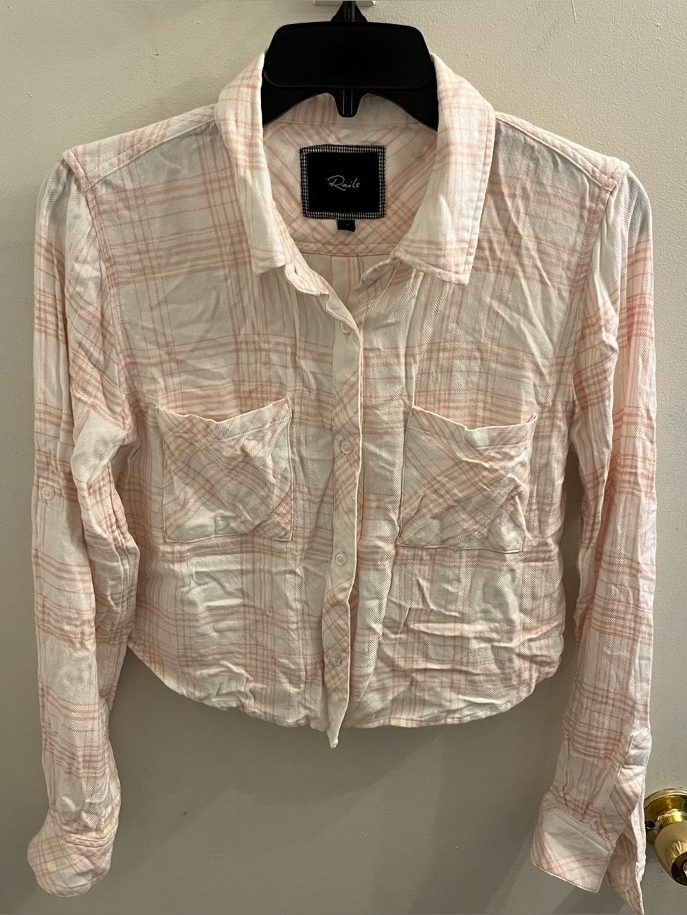 Rails Cropped Flannel Size XS